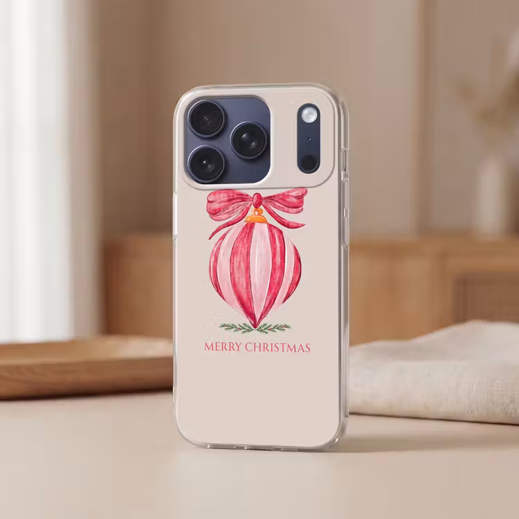 Telefoonhoesje - Kerst - Kerstbal - Tekst — 3