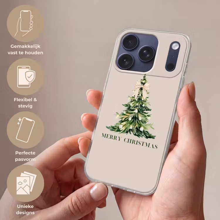 Telefoonhoesje - Kerst - Kerstboom - Tekst — 4
