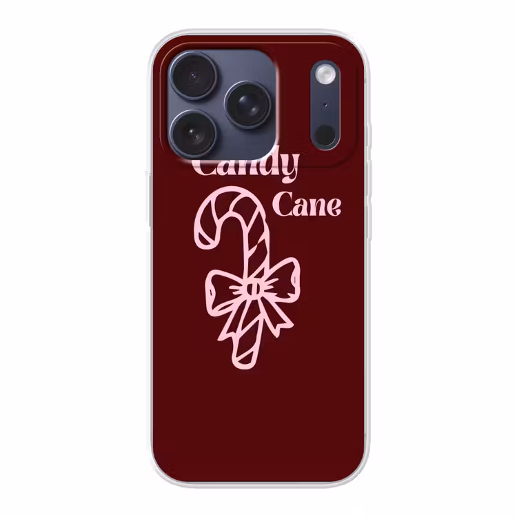 Telefoonhoesje - Kerst - Snoep - Tekst - Roze — 1