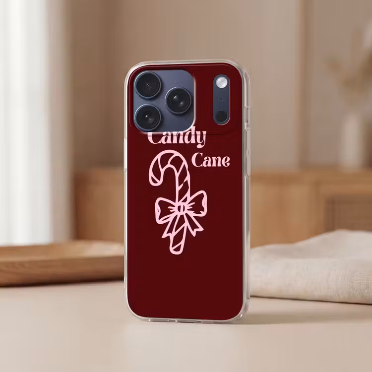 Telefoonhoesje - Kerst - Snoep - Tekst - Roze — 3