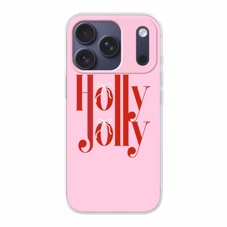 Telefoonhoesje - Kerst - Tekst - Rood - Roze — 1