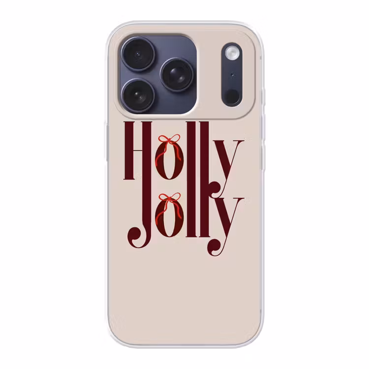 Telefoonhoesje - Tekst - Kerst - Bruin — 1
