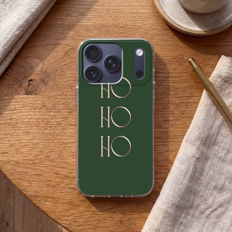 Telefoonhoesje - Tekst - Kerst - Modern - Groen — 2