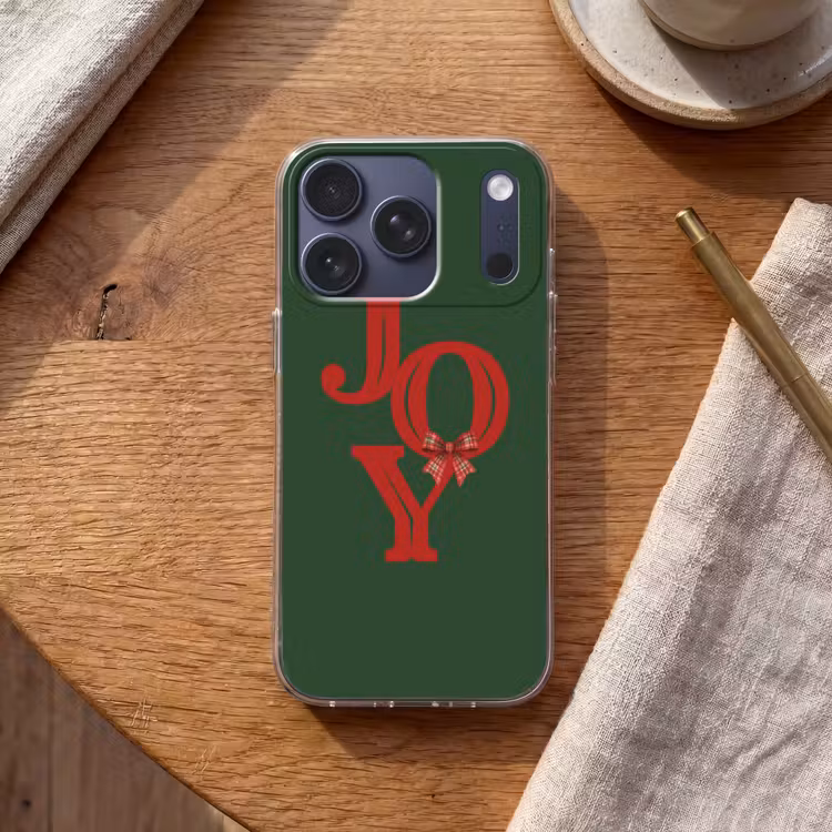 Telefoonhoesje - Tekst - Kerst - Rood — 2