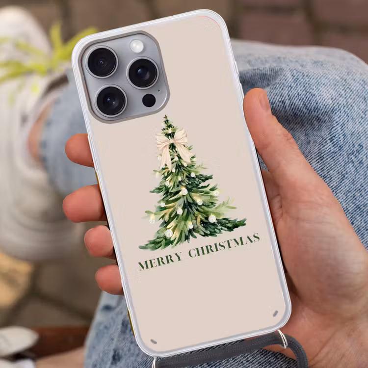 Telefoonhoesje met koord - Kerst - Kerstboom - Tekst — 2