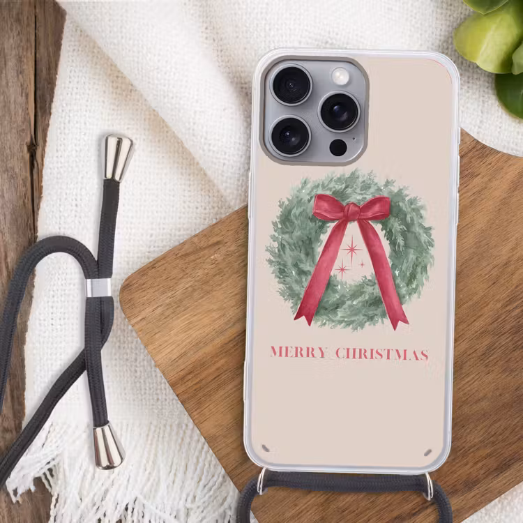 Telefoonhoesje met koord - Winter - Kerst - Tekst — 3