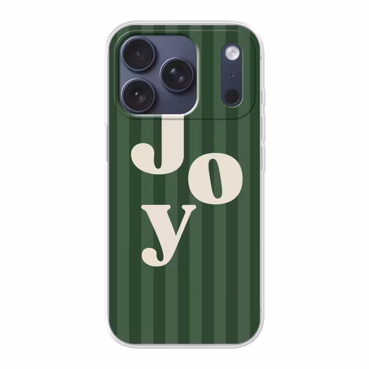 Telefoonhoesje - Joy - Kerst - Tekst - Groen — 1