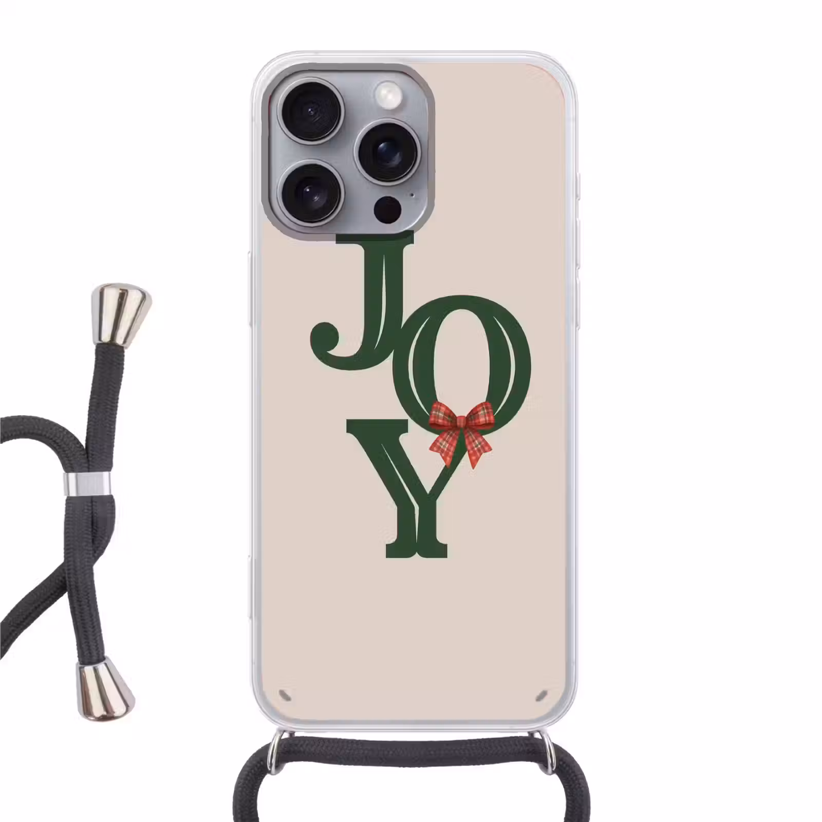 Telefoonhoesje met koord - Tekst - Kerst - Groen — 1
