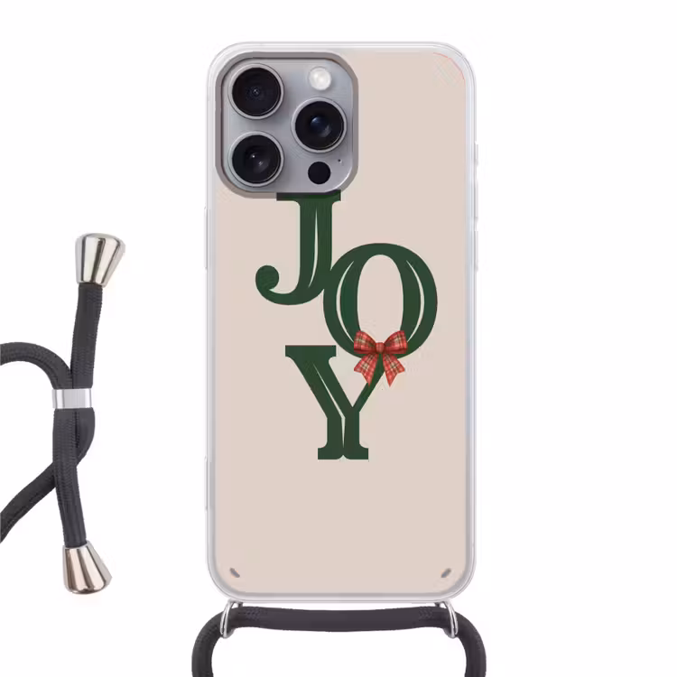 Telefoonhoesje met koord - Tekst - Kerst - Groen — 1