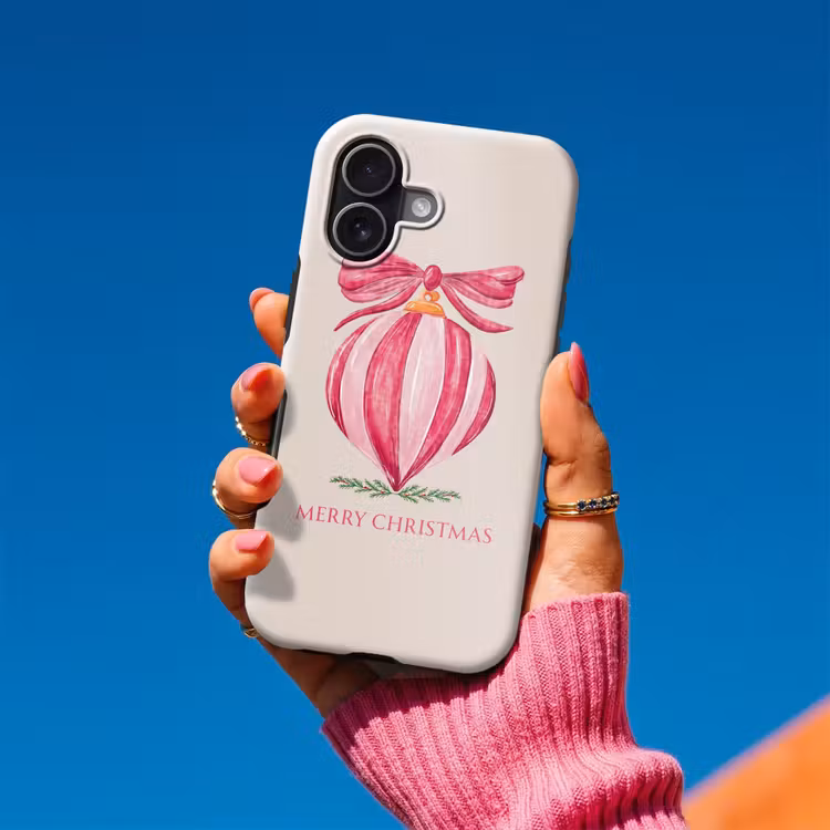 Telefoonhoesje Toughcase - Kerst - Kerstbal - Tekst — 2