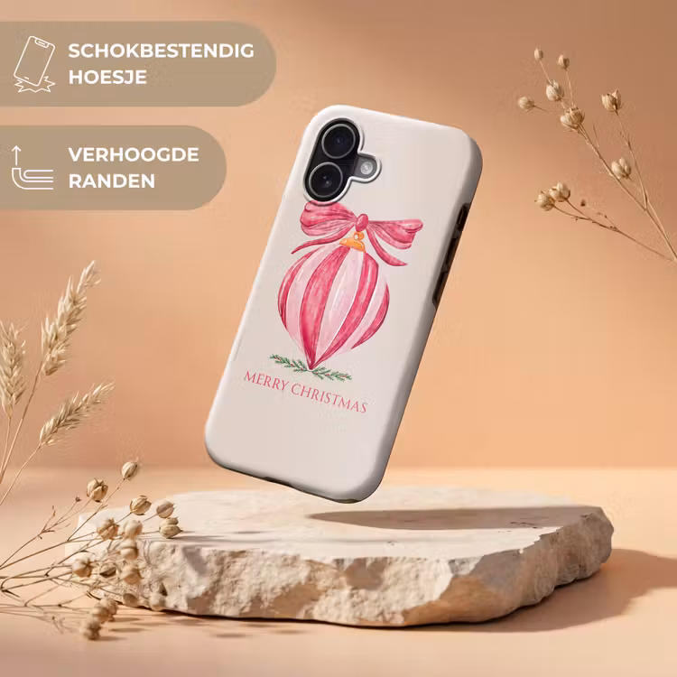 Telefoonhoesje Toughcase - Kerst - Kerstbal - Tekst — 5