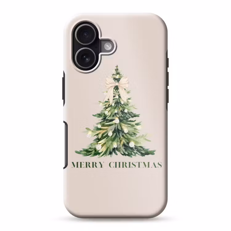 Telefoonhoesje Toughcase - Kerst - Kerstboom - Tekst — 1