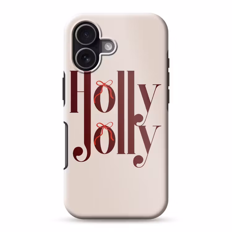 Telefoonhoesje Toughcase - Tekst - Kerst - Bruin — 1