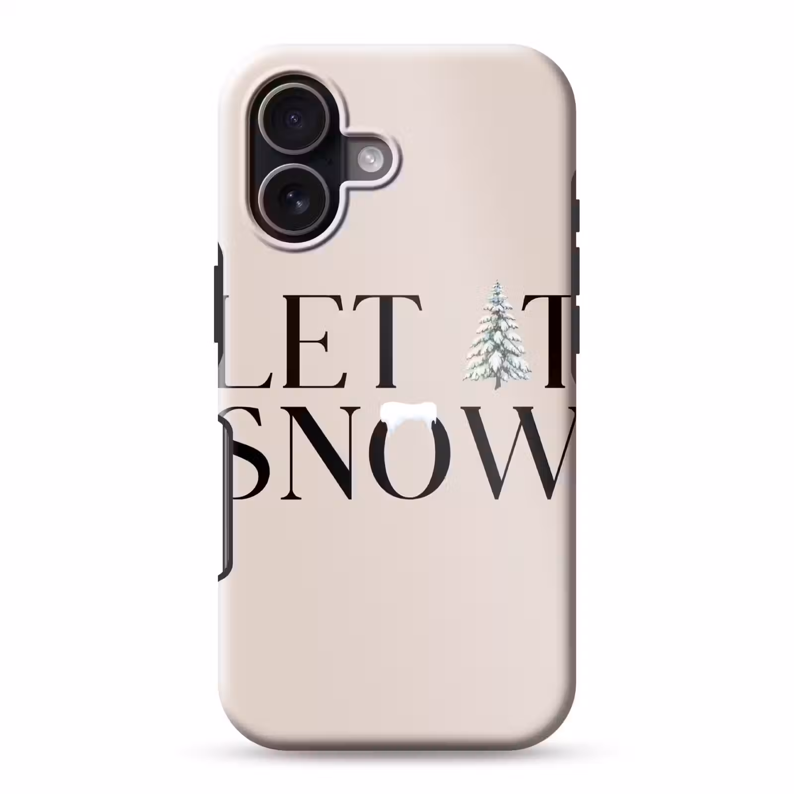 Telefoonhoesje Toughcase - Tekst - Kerst - Sneeuw — 1