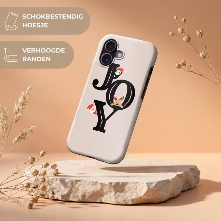 Telefoonhoesje Toughcase - Joy - Animatie - Zwart - Kerst — 5