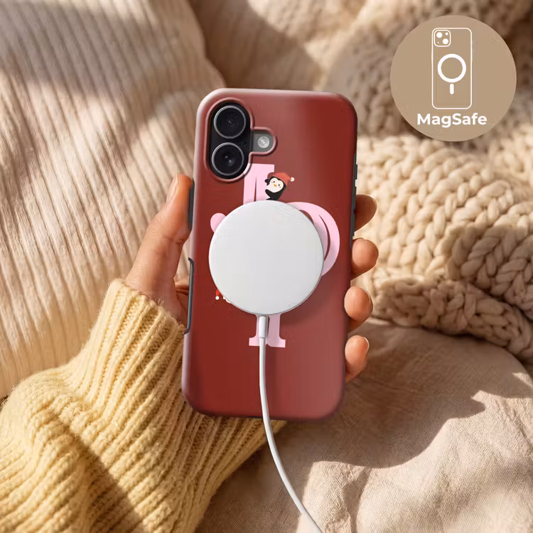 Telefoonhoesje Toughcase - Joy - Kerst - Animatie - Rood - Roze — 8