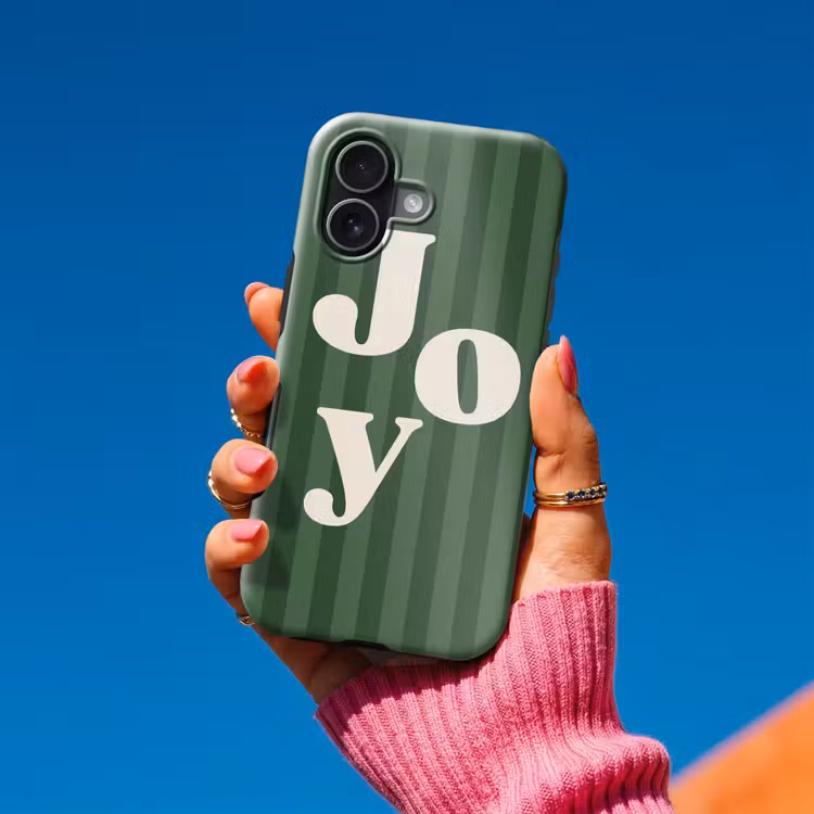 Telefoonhoesje Toughcase - Joy - Kerst - Tekst - Groen — 2