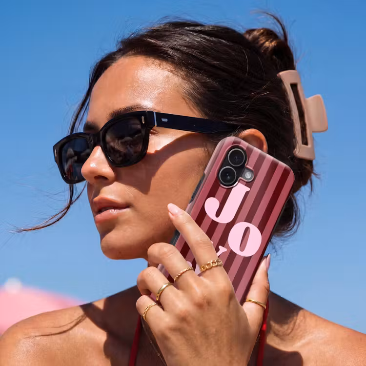 Telefoonhoesje Toughcase - Joy - Kerst - Tekst - Roze — 6