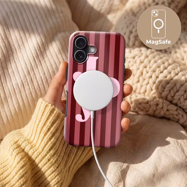 Telefoonhoesje Toughcase - Joy - Kerst - Tekst - Roze — 8