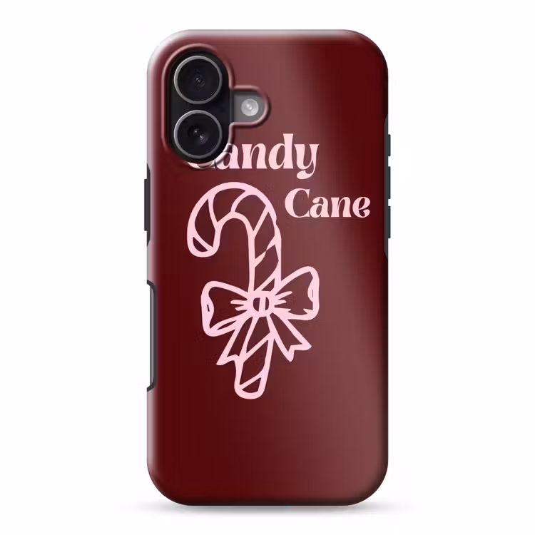 Telefoonhoesje Toughcase - Kerst - Snoep - Tekst - Roze — 1