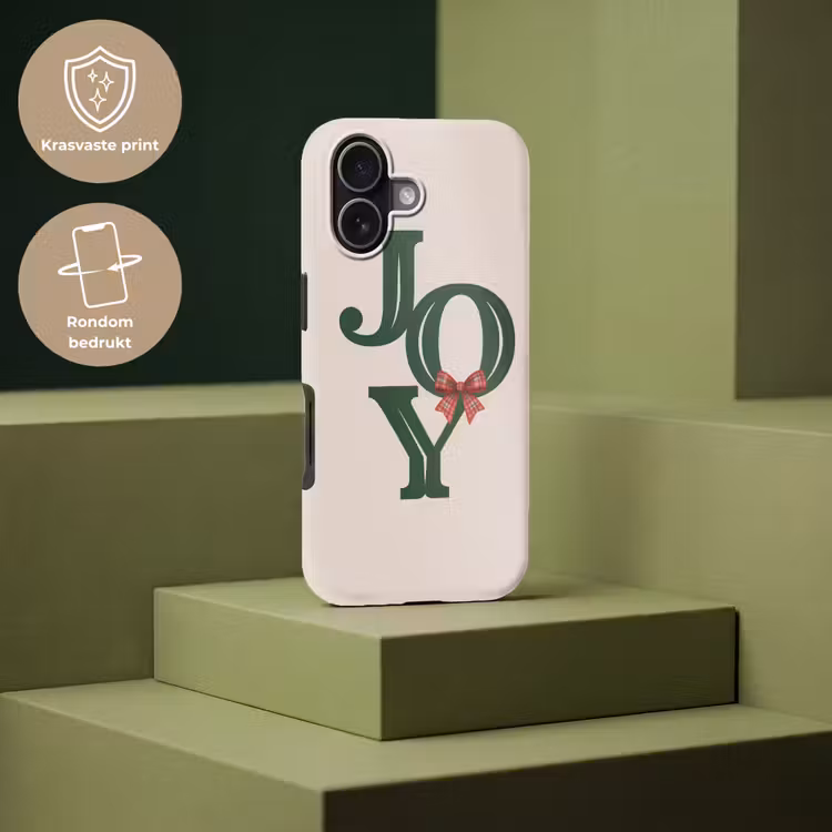 Telefoonhoesje Toughcase - Tekst - Kerst - Groen — 7
