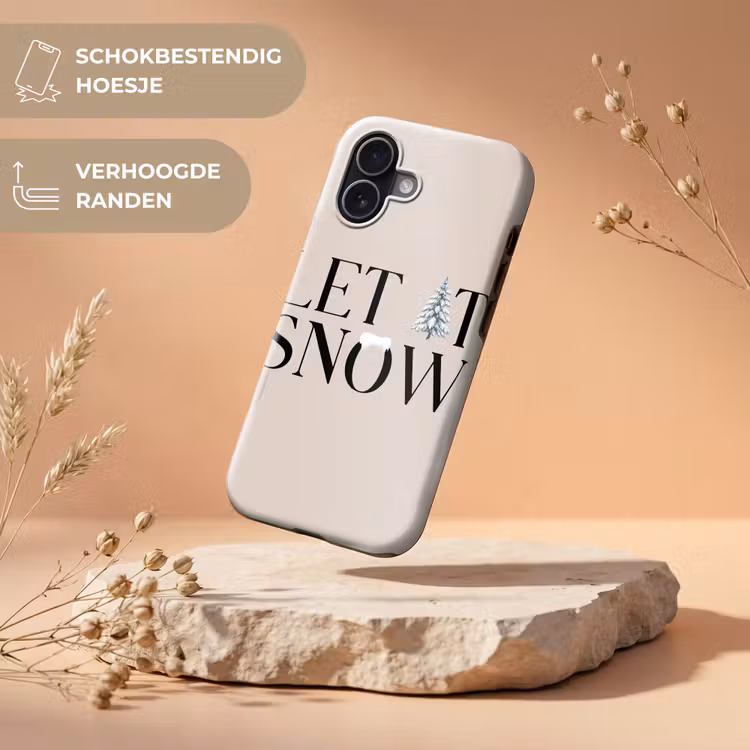 Telefoonhoesje Toughcase - Tekst - Kerst - Sneeuw — 5