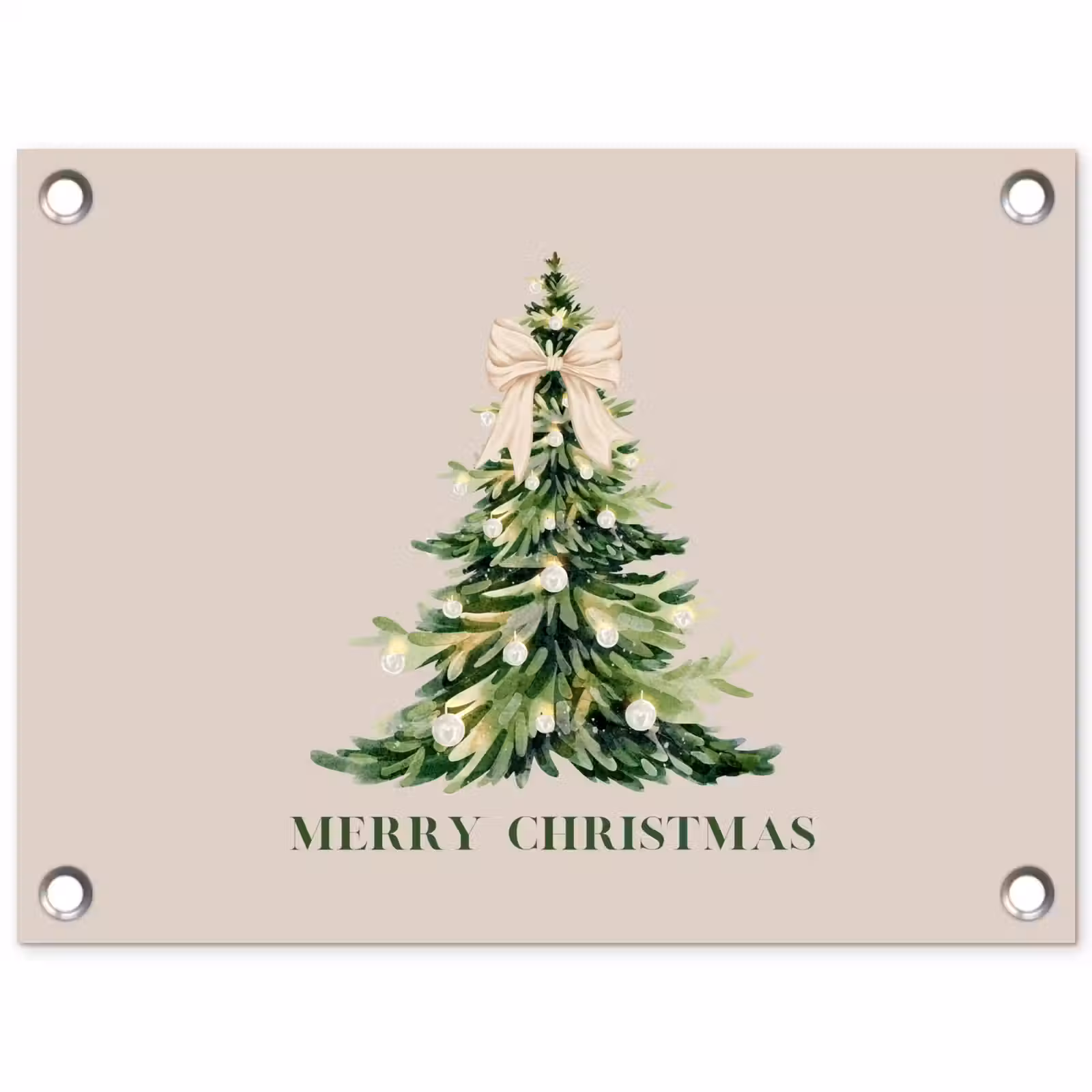 Tuinposter - Kerst - Kerstboom - Tekst — 1