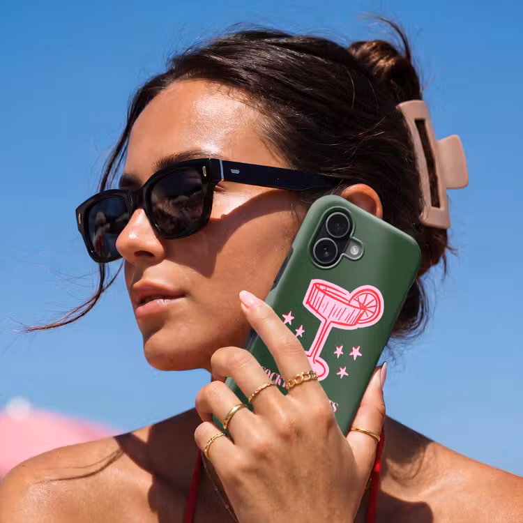 Telefoonhoesje Toughcase - Cocktail - Kerst - Roze - Groen — 6