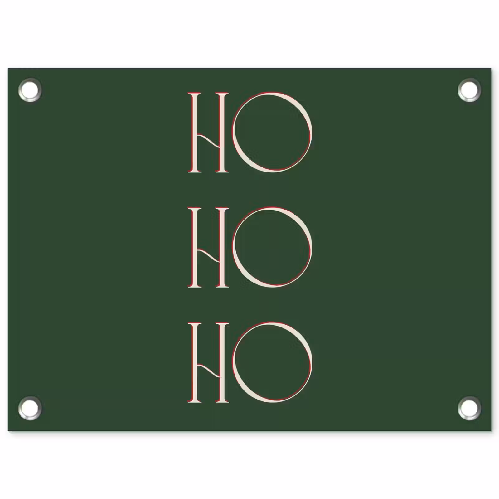 Tuinposter - Tekst - Kerst - Modern - Groen — 1