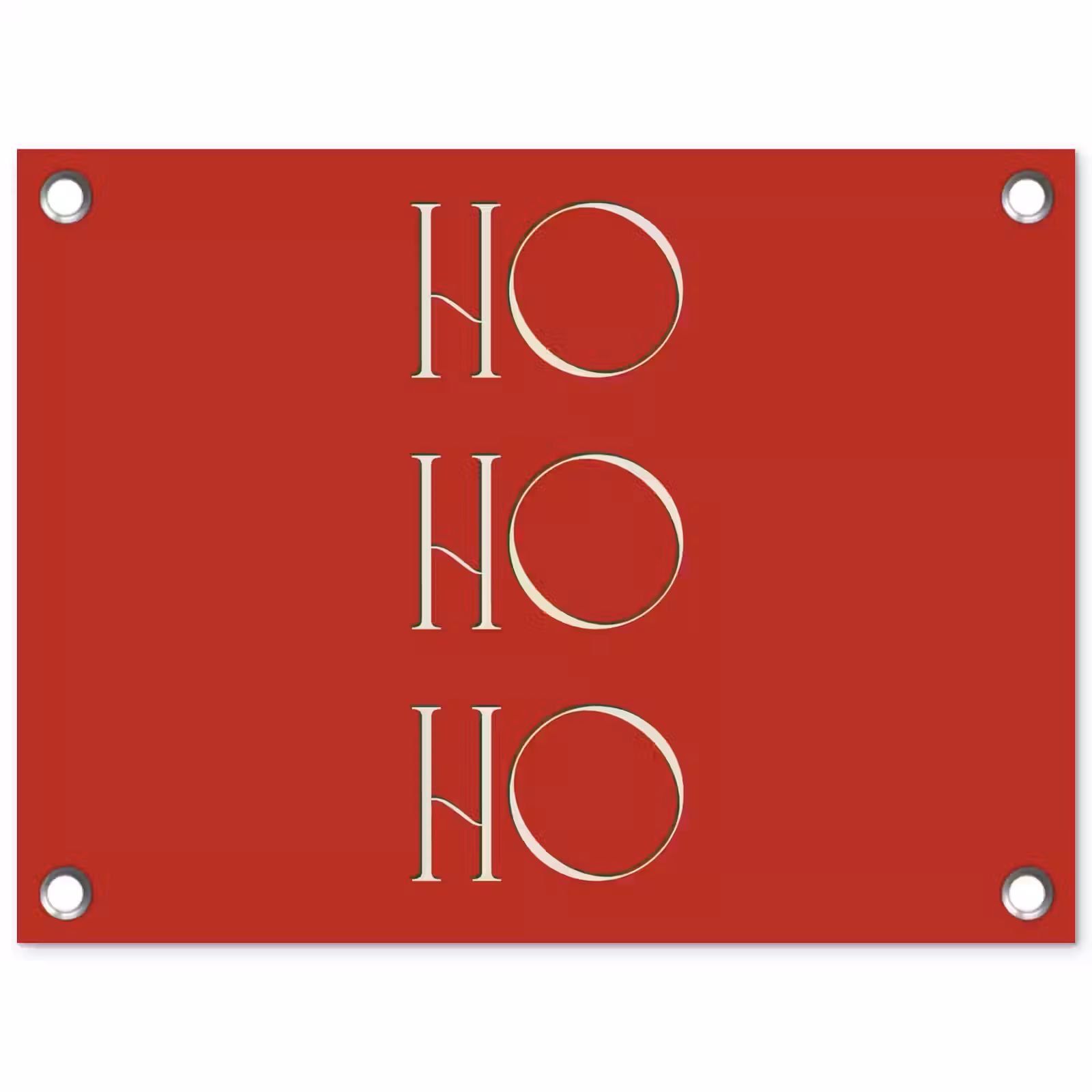 Tuinposter - Tekst - Kerst - Modern - Rood — 1