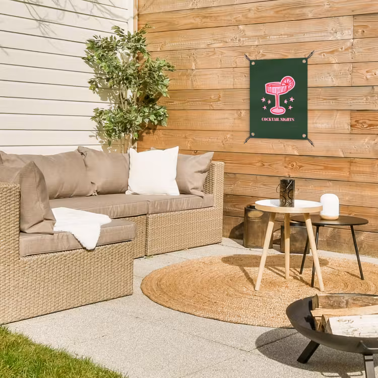 Tuinposter - Cocktail - Kerst - Roze - Groen — 4