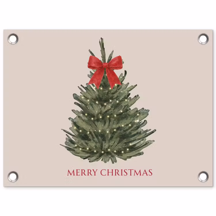 Tuinposter - Tekst - Kerst - Kerstboom — 1