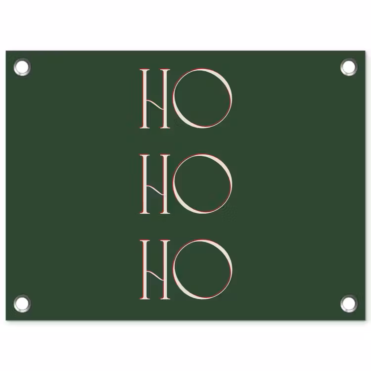 Tuinposter - Tekst - Kerst - Modern - Groen — 1