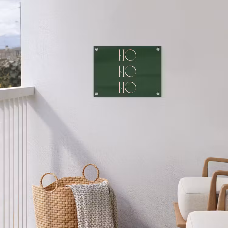 Tuinposter - Tekst - Kerst - Modern - Groen — 3