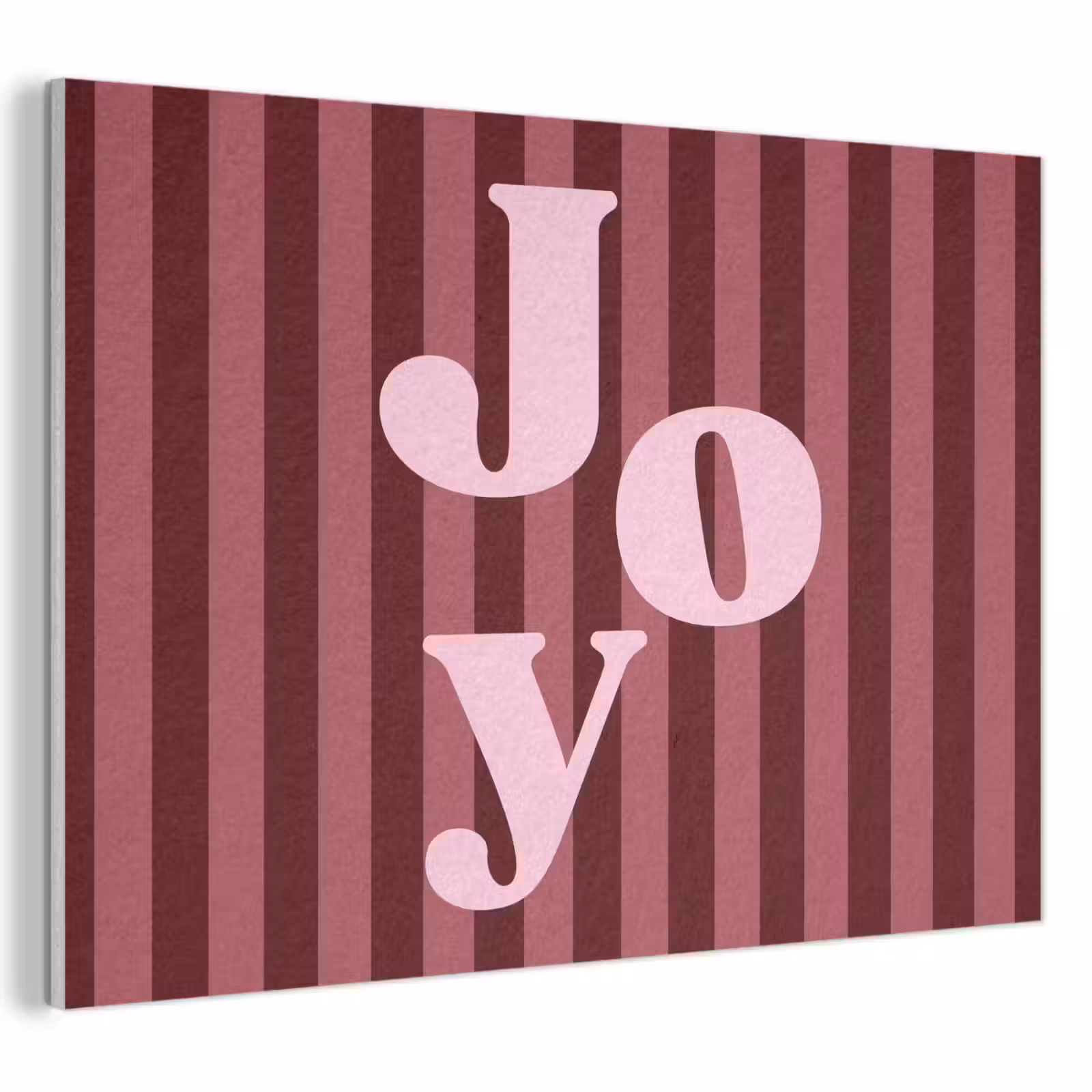 Akoestisch schilderij - Joy - Kerst - Tekst - Roze — 1