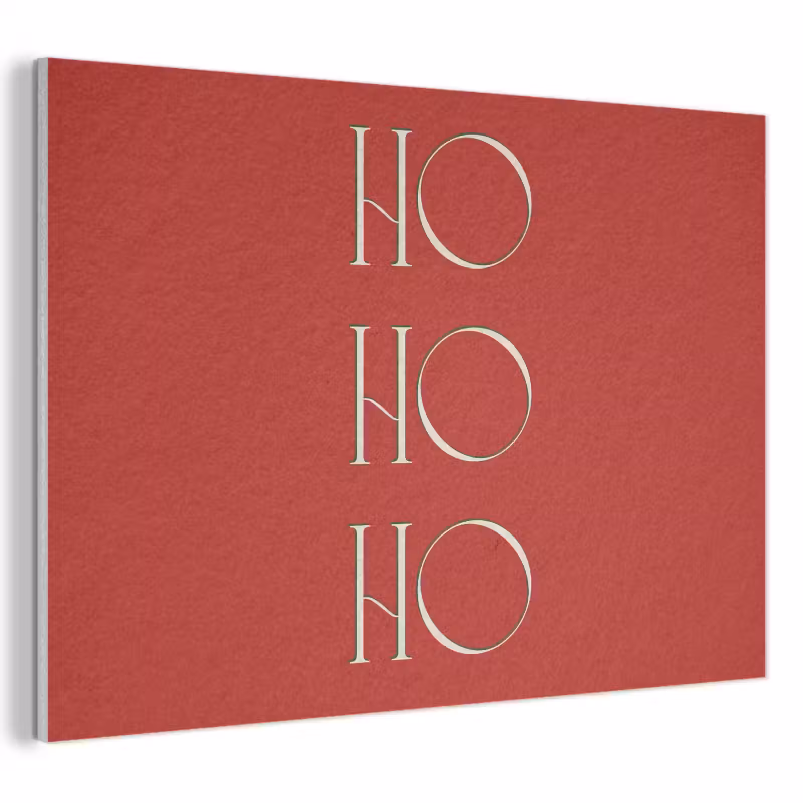 Akoestisch schilderij - Tekst - Kerst - Modern - Rood — 1