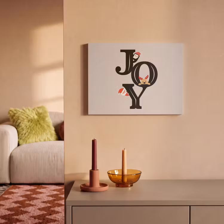 Akoestisch schilderij - Joy - Animatie - Zwart - Kerst — 2