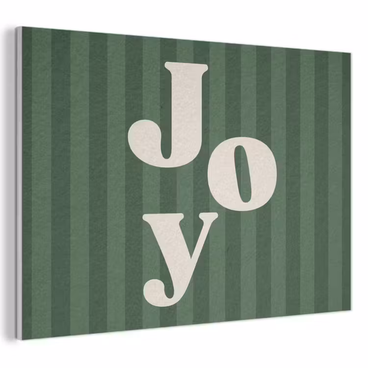 Akoestisch schilderij - Joy - Kerst - Tekst - Groen — 1