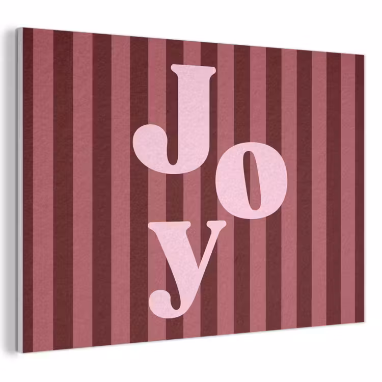 Akoestisch schilderij - Joy - Kerst - Tekst - Roze — 1