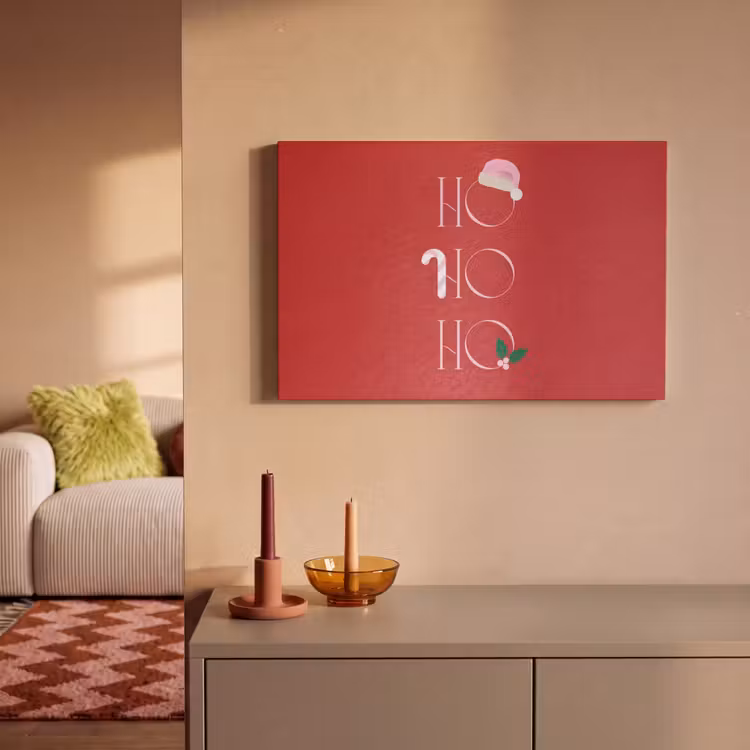 Akoestisch schilderij - Kerst - Tekst - illustratie - Rood — 2