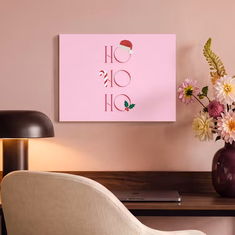 Akoestisch schilderij - Kerst - Tekst - Roze - Illustratie — 4
