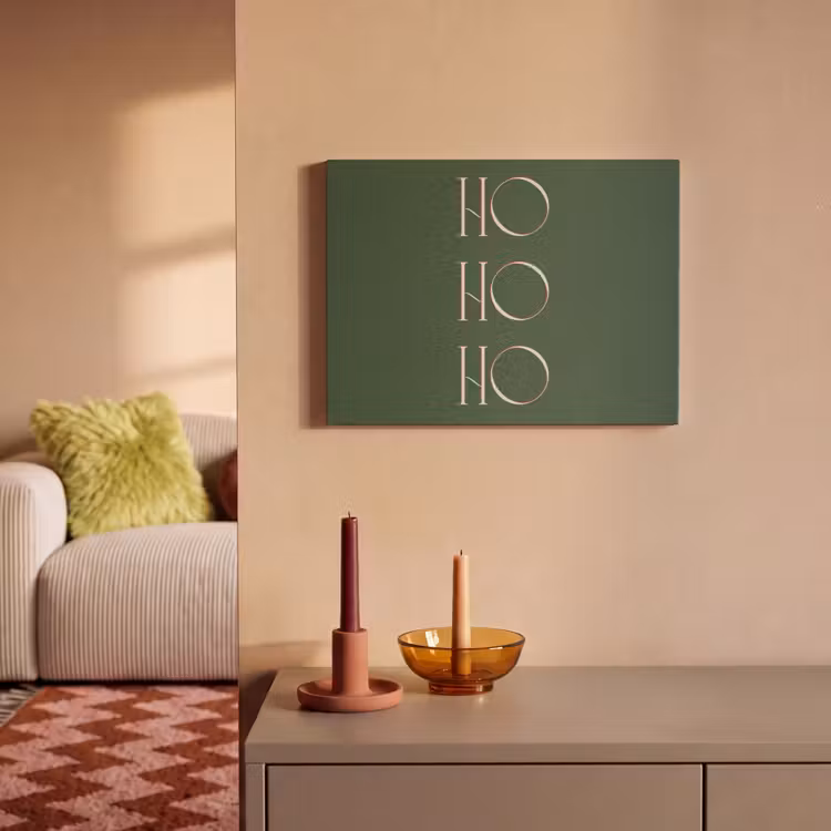 Akoestisch schilderij - Tekst - Kerst - Modern - Groen — 2