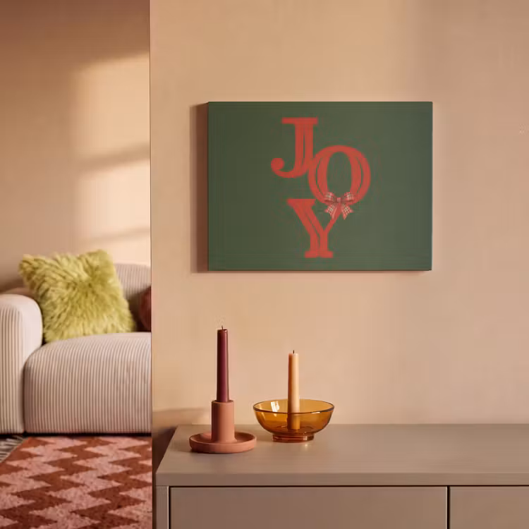 Akoestisch schilderij - Tekst - Kerst - Rood — 2