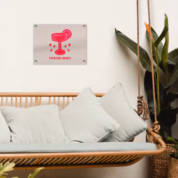 Tuinposter - Cocktail - Kerst - Beige - Roze — 5