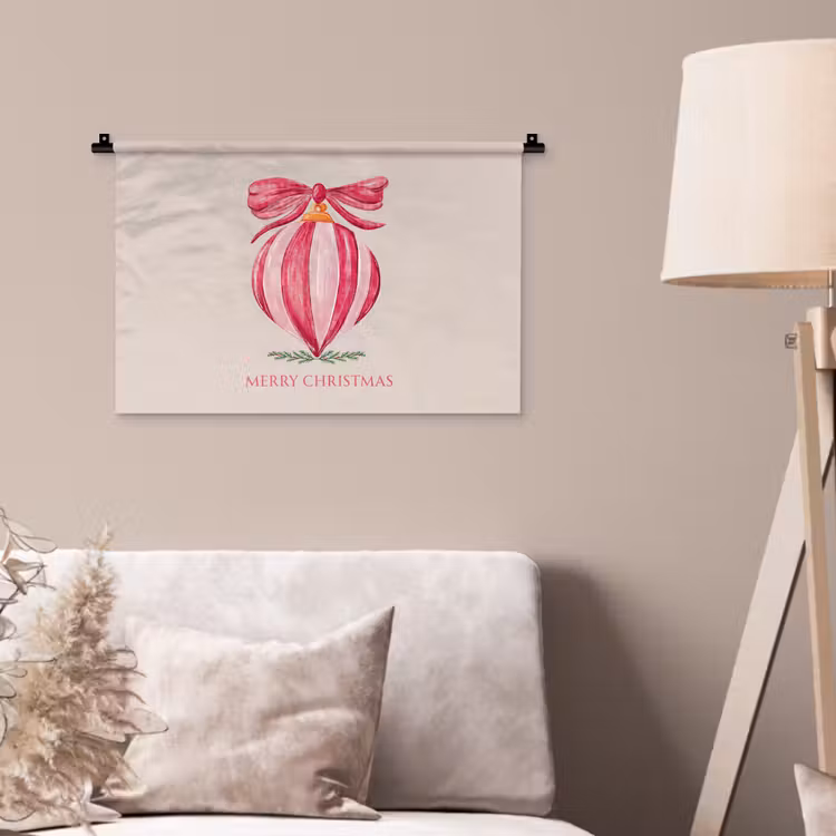 Wandkleed - Kerst - Kerstbal - Tekst — 2