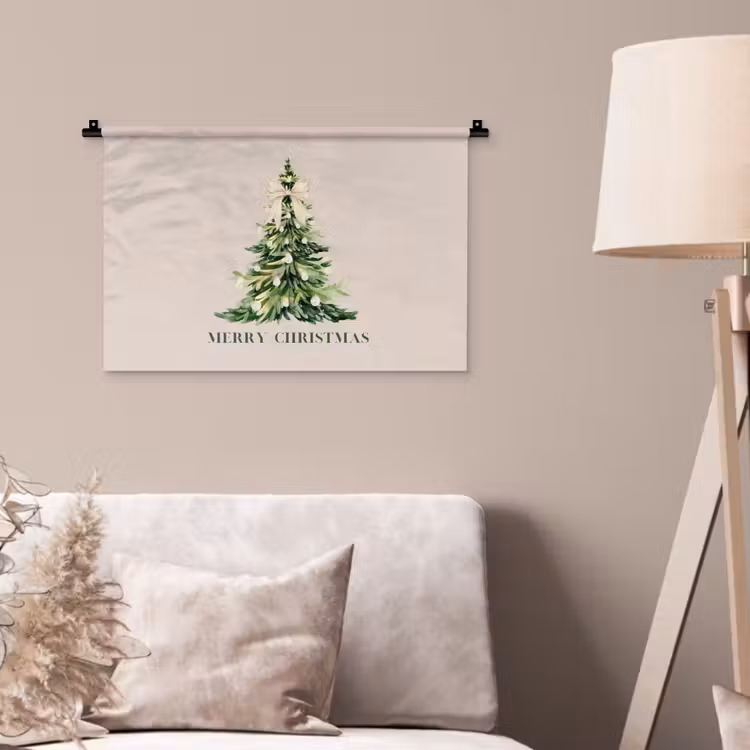 Wandkleed - Kerst - Kerstboom - Tekst — 2