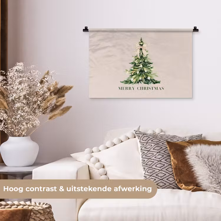 Wandkleed - Kerst - Kerstboom - Tekst — 4
