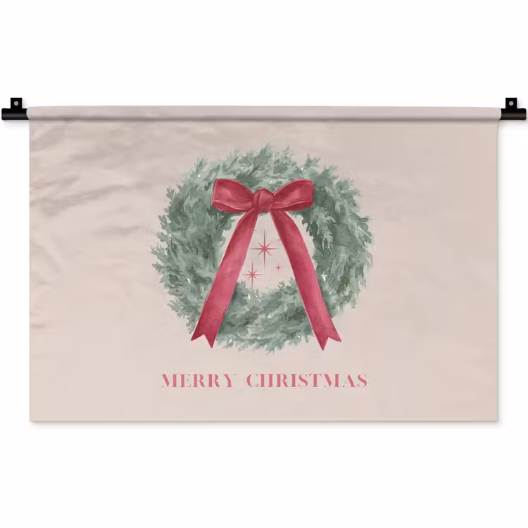 Wandkleed - Winter - Kerst - Tekst — 1