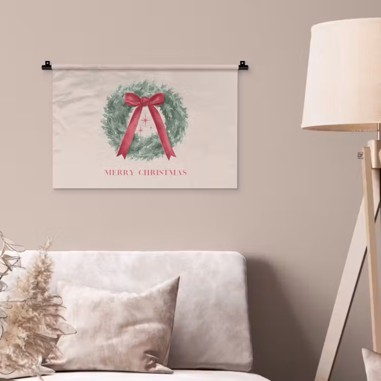 Wandkleed - Winter - Kerst - Tekst — 2