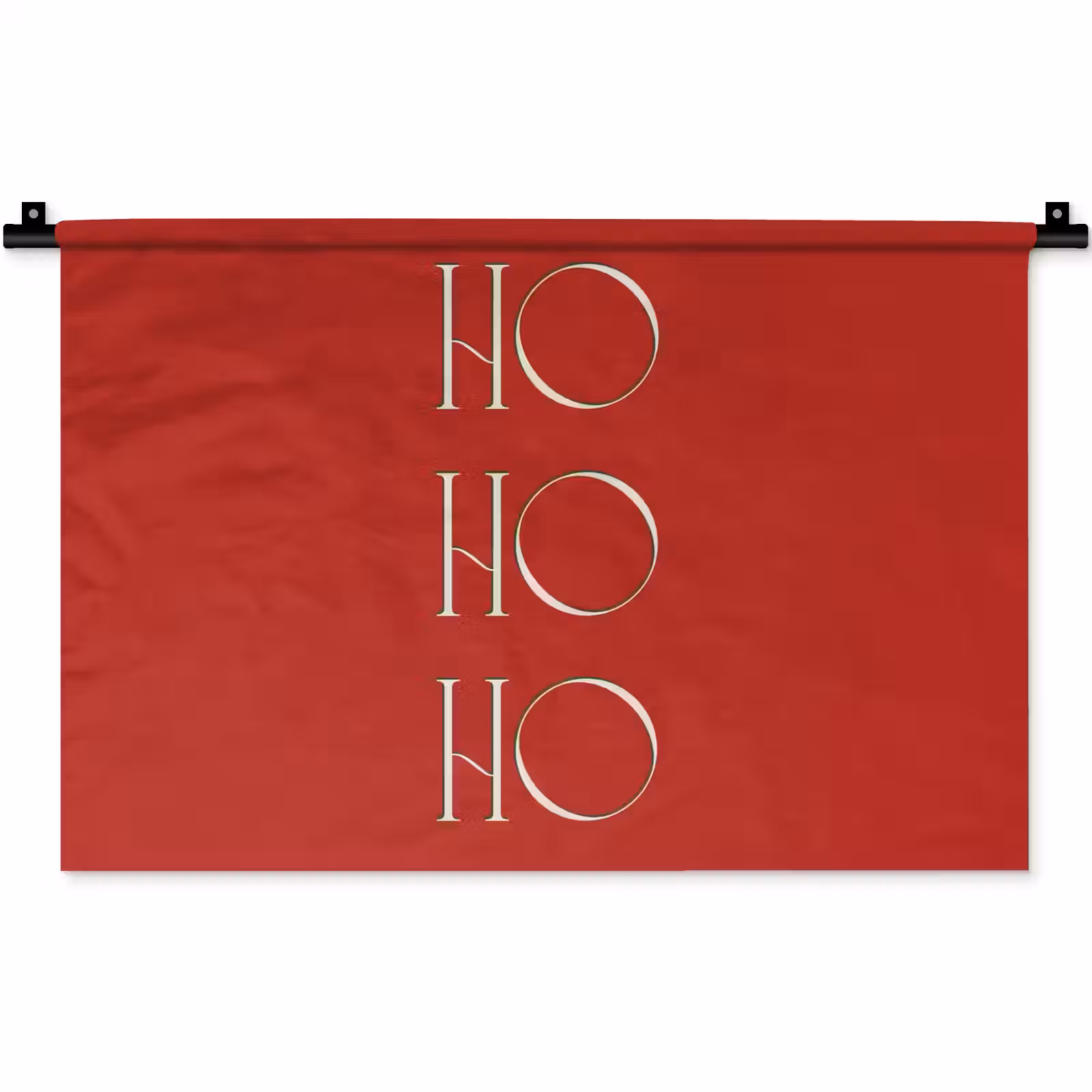 Wandkleed - Tekst - Kerst - Modern - Rood — 1